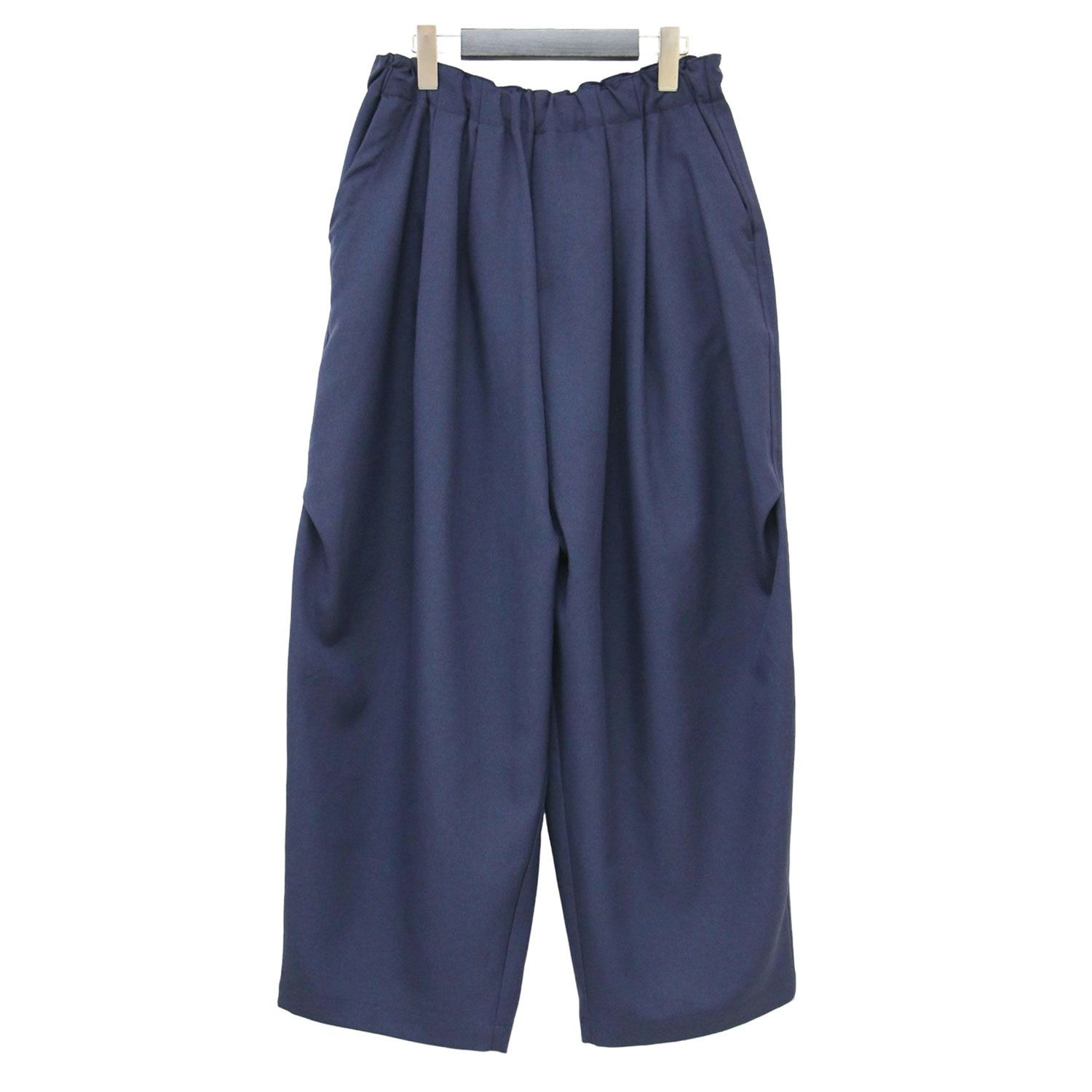 新品　タグつき　ミズイロインド　パンツ　ネイビー　サイズ1 mizuiro ind ミズイロインド パンツ ネイビー 紺 サイズ:FREE | ワイド
