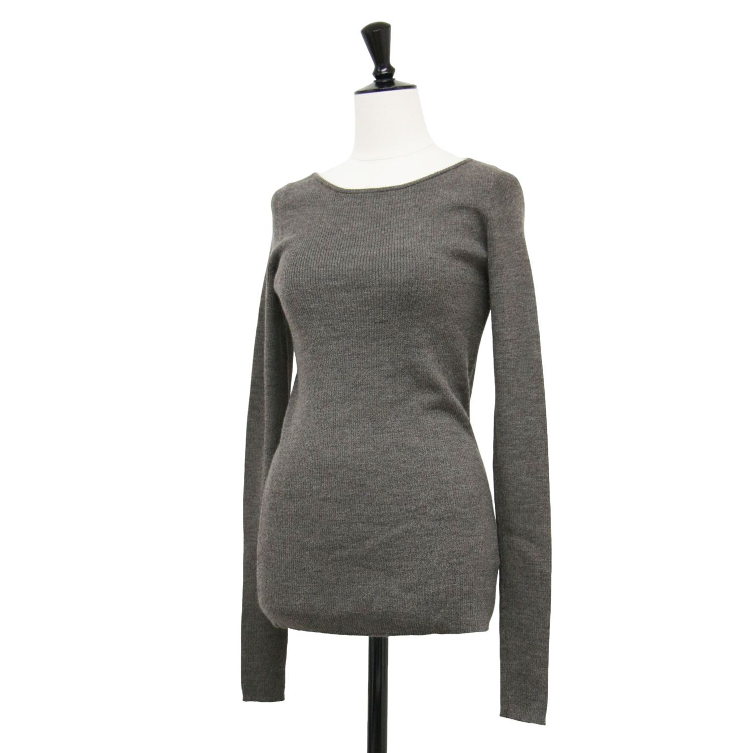 新品　アパルトモンブラウン ボートネックニット LAppartement アパルトモン ニット ブラウン サイズ:FREE | 20秋冬