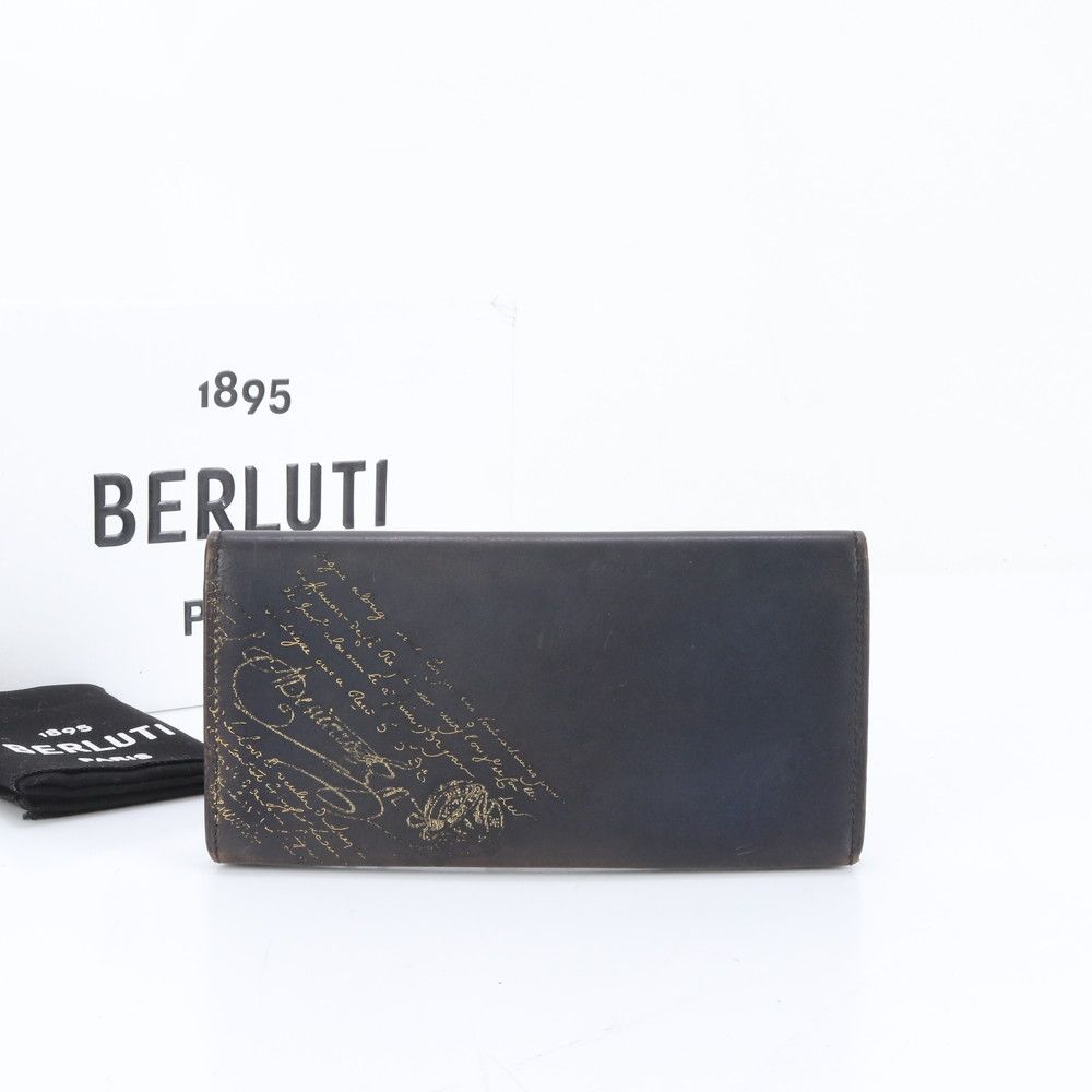 極美品 ベルルッティ カリグラフィ エスパス エン スクリット レザー