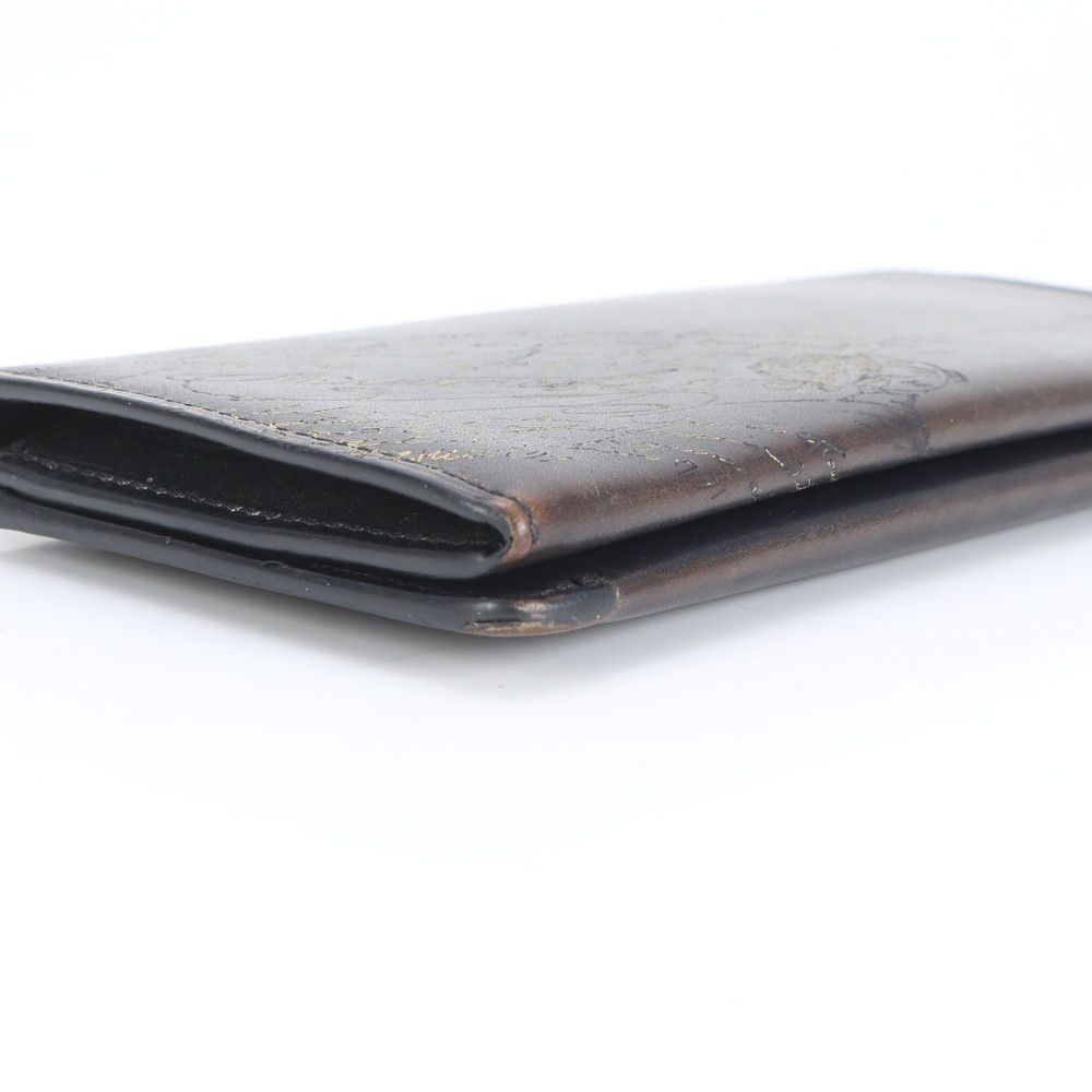 新品同様 激レア ベルルッティ カリグラフィ スクリットレザー 二つ折り長財布 Berluti（ベルルッティ） 二つ折り長財布 スクリットレザー