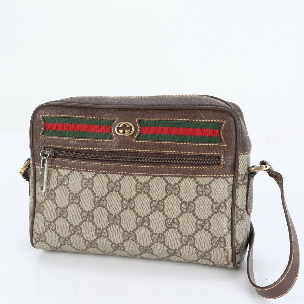 美品 ヴィンテージ オールド グッチ GG スプリーム シェリーライン 116