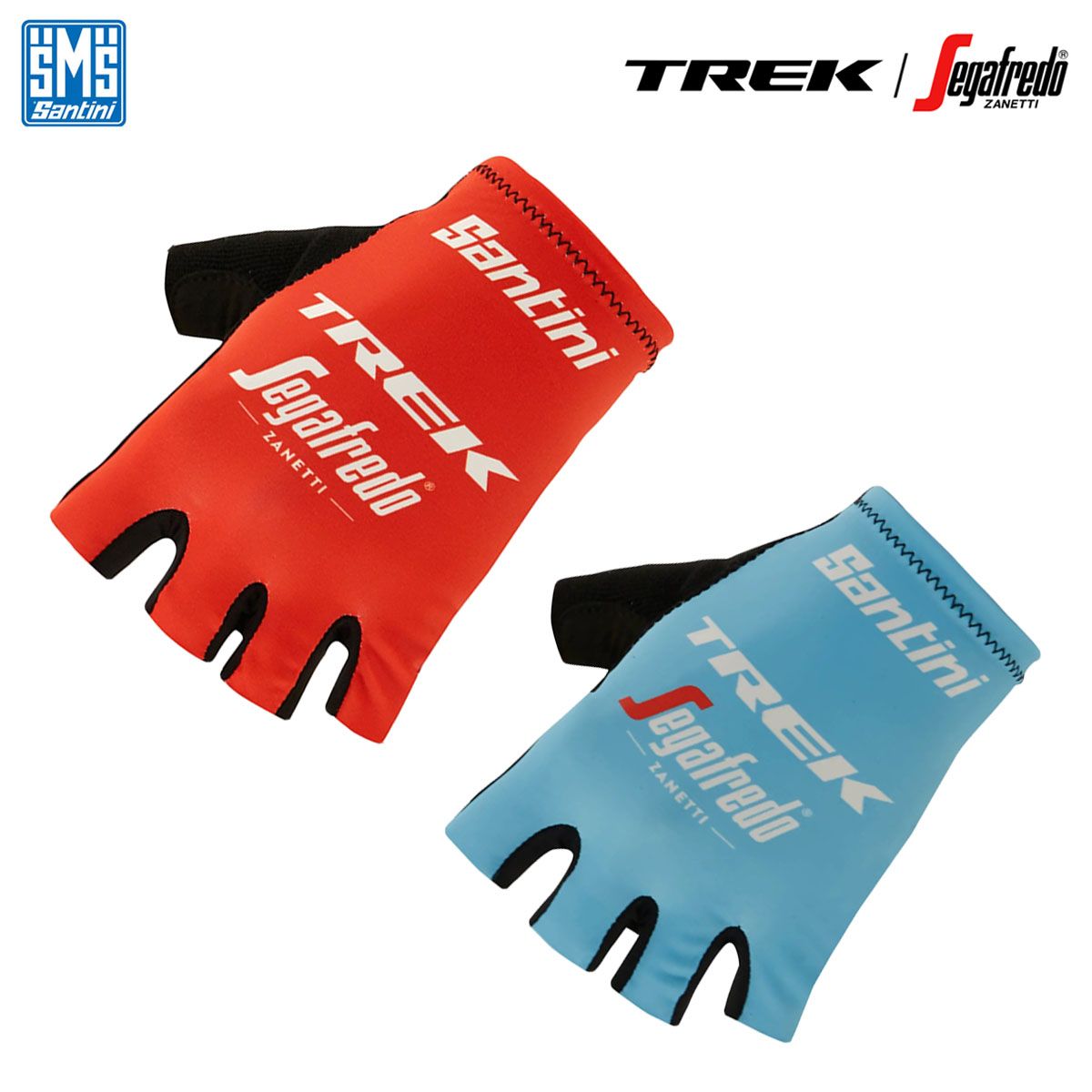 【新品】Santini TREK-SEGAFREDO トレック・セガフレード チーム 指切グローブ