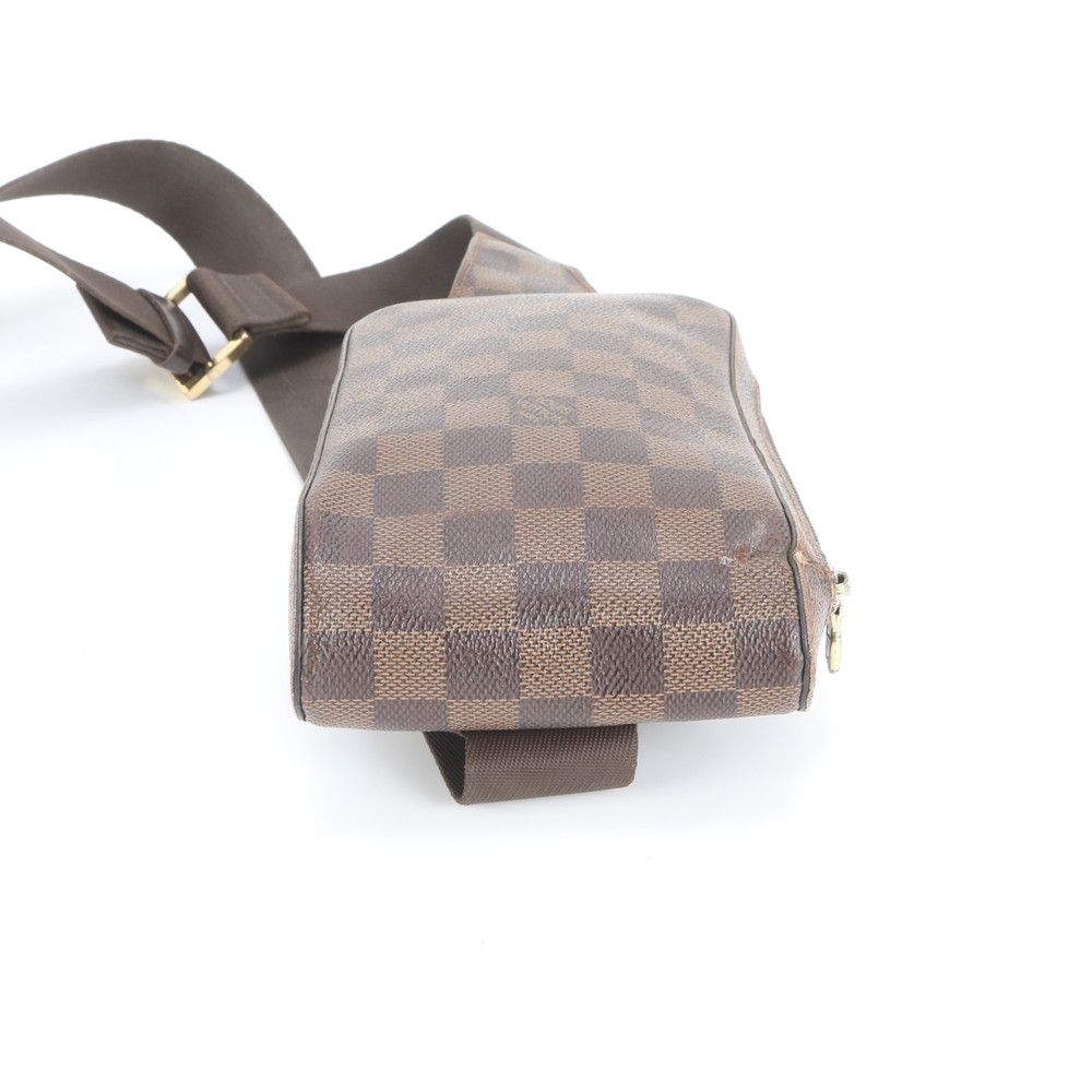 美品 ルイヴィトン ダミエ ジェロニモス N51994 レザー ボディバッグ