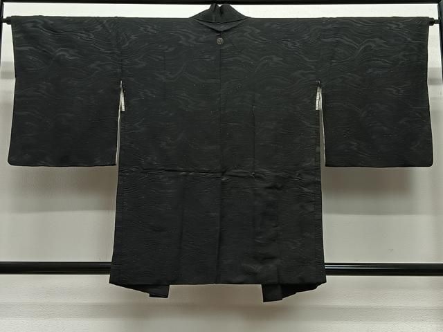平和屋着物＃羽織 流水文 黒地 正絹 逸品 CABA3535ua - メルカリ