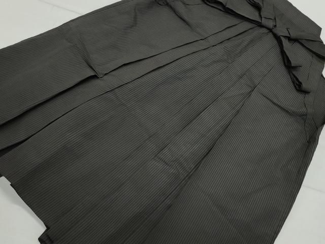 平和屋着物●男性 馬乗り袴 間道 正絹 vf