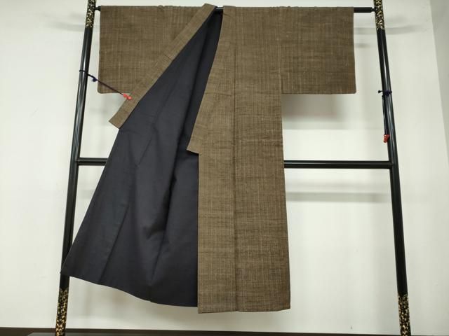 平和屋着物 男性 紬 霞文 正絹 ud