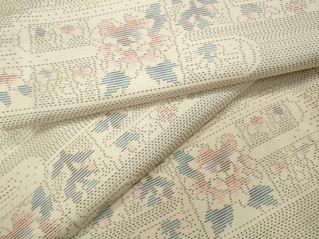 平和屋着物○本場大島紬 白大島 エ霞花文 正絹 逸品 CAAZ2782ut - メルカリ