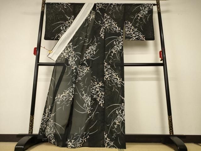 平和屋着物＊夏物 小紋 絽 萩文 金彩 洗える着物 AABC9363jd - メルカリ