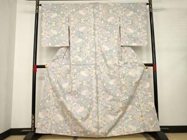 ぴ*の様 着物 裄68 本場大島紬 正絹 東京ますいわ屋 素敵な花の絣 U-97 ぴ*の様 着物 裄68 本場大島紬 正絹 東京ますいわ屋 素敵な花の絣 U-97