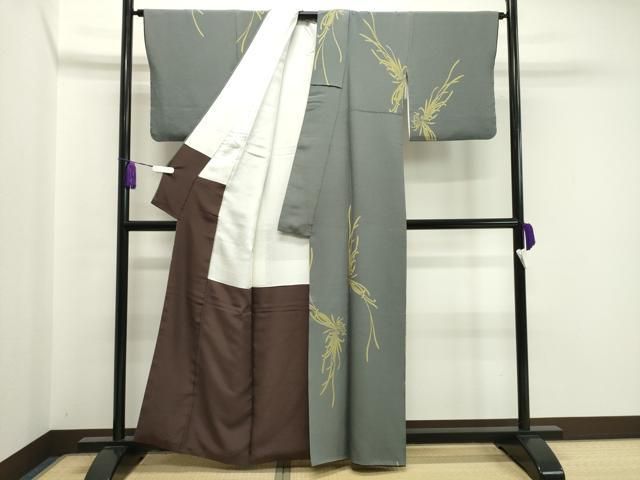 平和屋着物○世界的人形師 辻村寿三郎 ジュサブロー 小紋 乱菊 伊と幸