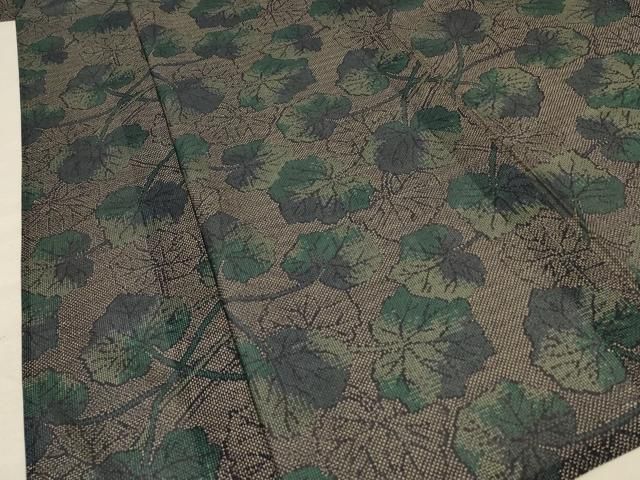 平和屋着物＊夏物 小紋 紗 枝葉文 洗える着物 AABD4581jd