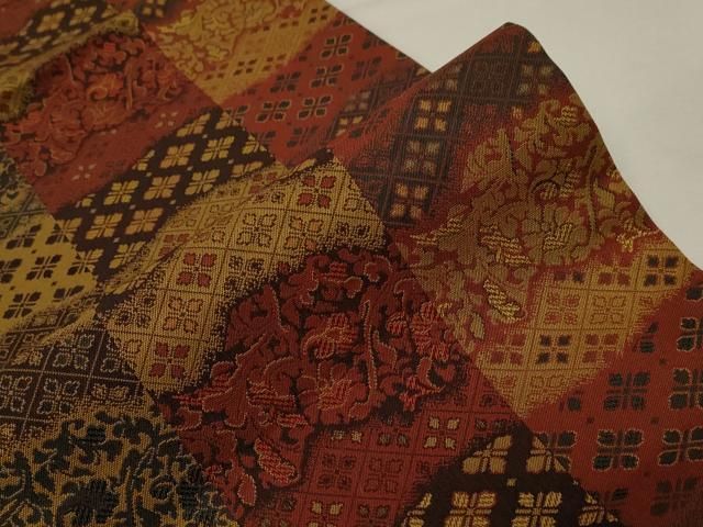  平和屋着物 つけ帯 花唐草文 正絹 dy 付け帯 作り帯 帯