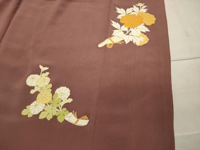 平和屋着物●銀座　志ま亀　色留袖　花丸文　金彩　たとう紙付き　正絹　逸品　CABA1459gh 平和屋着物○銀座 志ま亀 色留袖 花丸文 金彩 たとう紙付き 正絹 逸品