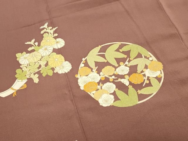 平和屋着物○銀座 志ま亀 色留袖 花丸文 金彩 たとう紙付き 正絹 逸品