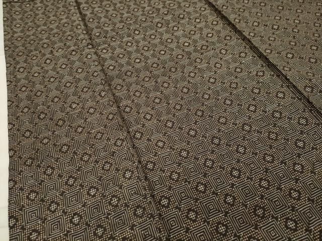 平和屋着物○本場大島紬 龍郷絣 アンサンブル 正絹 逸品 CABA1461gh