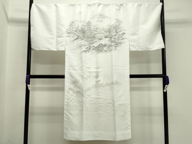 平和屋着物○男性 長襦袢 無双仕立て 手描き 人物風景文 洗える着物