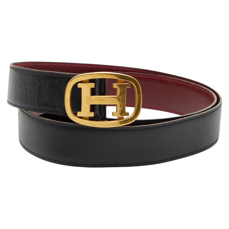 エルメス コンスタンス Hロゴ ブラック ボルドー ボックスカーフ レザー レディース HERMES 228-47269