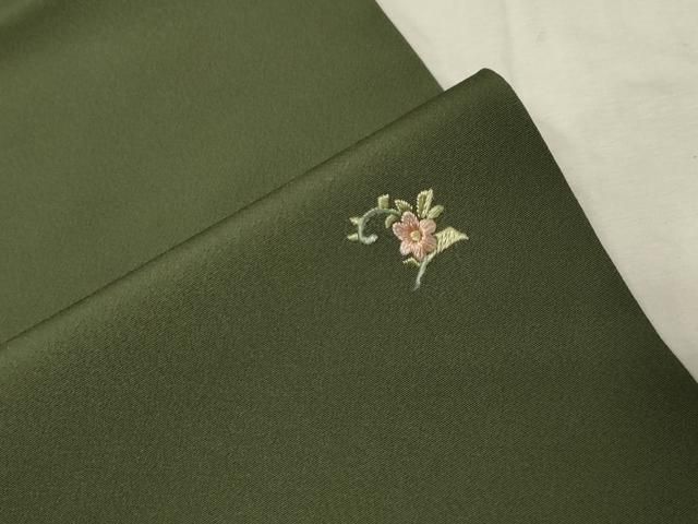 平和屋着物○九寸名古屋帯 総刺繍 草花文 正絹 逸品 未使用 CABA2378dy