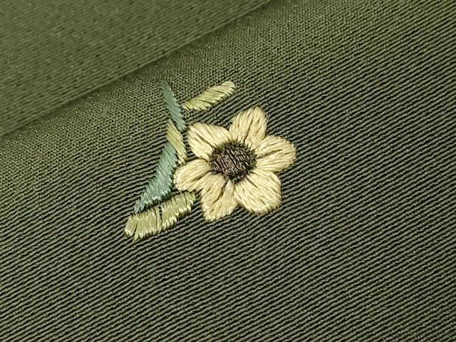 平和屋着物○九寸名古屋帯 総刺繍 草花文 正絹 逸品 未使用 CABA2378dy