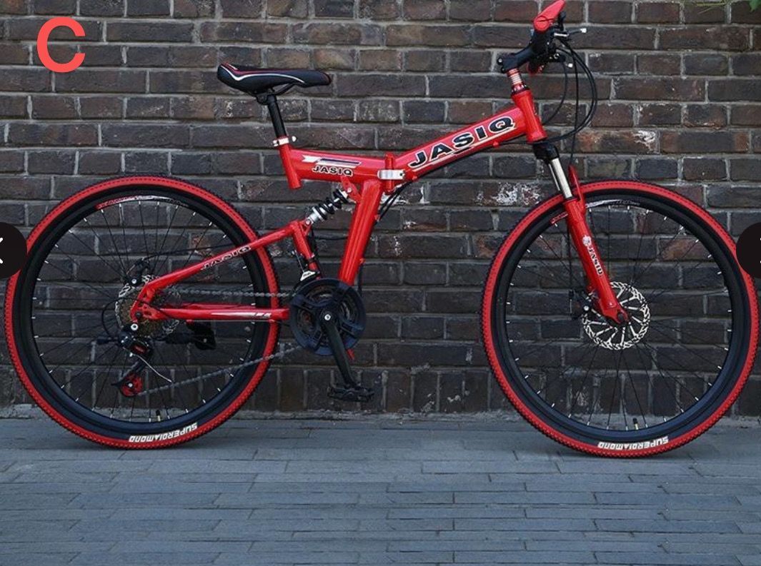 大好評クロスバイク マウンテンバイク ショックアブソーバー付き 折りたたみ自転車 24インチ 8色 6段ギア カギ付き メンズ レディース 通勤 通学 街乗り