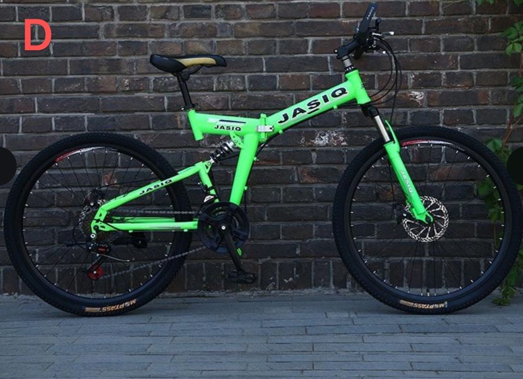 大好評クロスバイク マウンテンバイク ショックアブソーバー付き 折りたたみ自転車 24インチ 8色 6段ギア カギ付き メンズ レディース 通勤 通学 街乗り