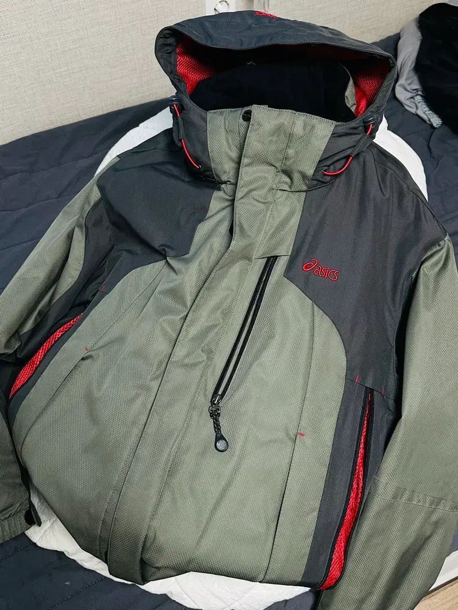 00s asics ダウン ウィンドブレーカー OAKLEY 味 large