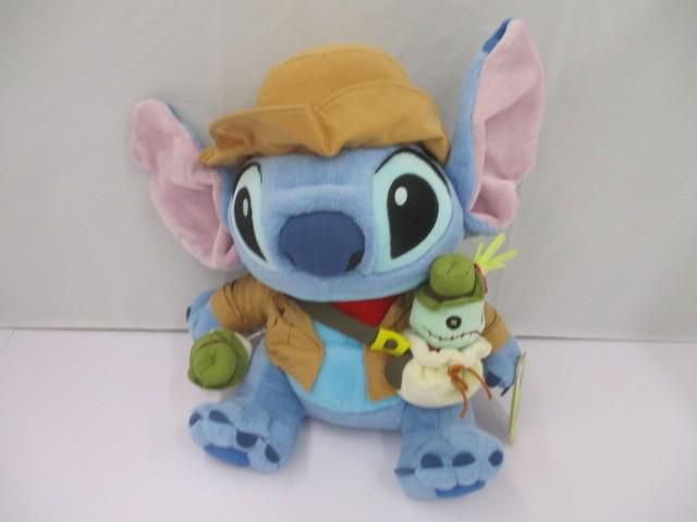 品 ディズニー スティッチ トレジャーハント ぬいぐるみ 探検家 インディジョーンズ タグ付き