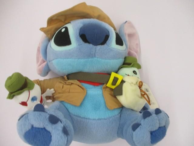 中古品 ディズニー スティッチ トレジャーハント ぬいぐるみ 探検家