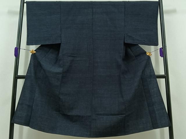 平和屋着物 男性 紬 単衣 霞文 正絹 jh