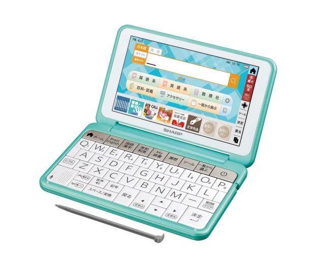 シャープ 電子辞書 Brain 中学生モデル グリーン系 2018年秋モデル PW-AJ 1-G