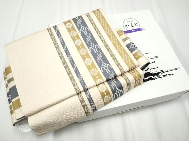 平和屋着物 ワンタッチつけ帯 吉祥花間道 やまと誂製 き 正絹 hy