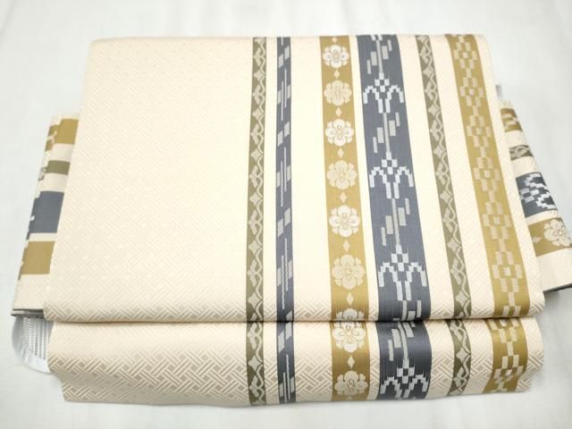 平和屋着物●ワンタッチつけ帯 吉祥花間道 やまと誂製 き 正絹 hy