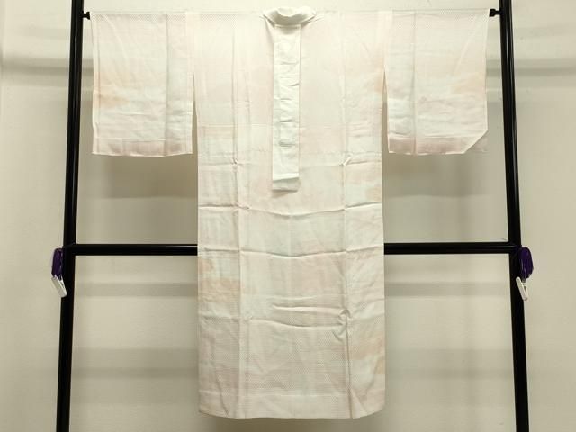  平和屋着物●長襦袢 無双仕立て 雲重ね地紋 暈し染め 正絹 gh 長襦袢 長襦袢 半襦袢
