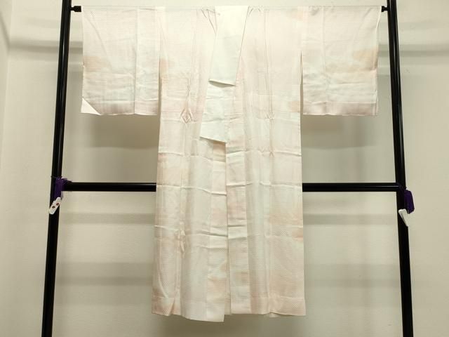 平和屋着物●長襦袢 無双仕立て 雲重ね地紋 暈し染め 正絹 gh