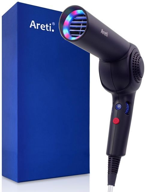 Areti アレティ ドライヤー ヘアドライヤー マイナスイオン 大風量 速乾 折りたたみ LED 光 ケア モイスト d 1621 IDG Kozou