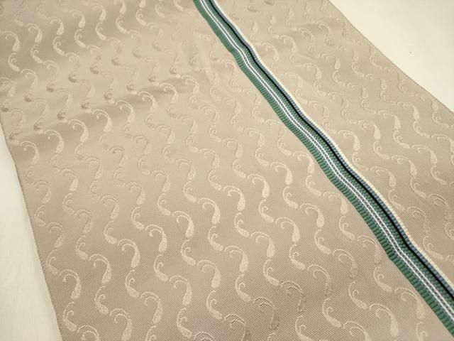 平和屋着物●八寸名古屋帯　すくい織　抽象文様　正絹　逸品　DABE1299op 平和屋着物○八寸名古屋帯 すくい織 抽象文様 正絹 逸品 DABE1299opの