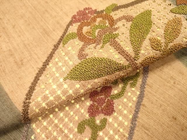 平和屋着物○中国三大刺繍 スワトウ刺繍 汕頭刺繍 相良刺繍 総刺繍 九