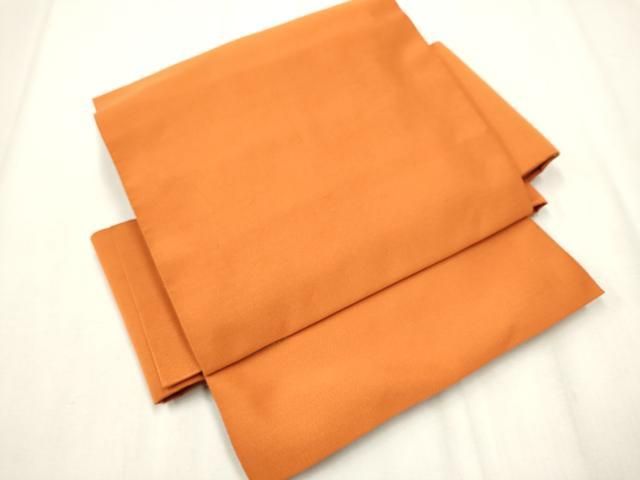 平和屋着物 爪掻き本綴れ ワンタッチつけ帯 朱色 正絹 hy