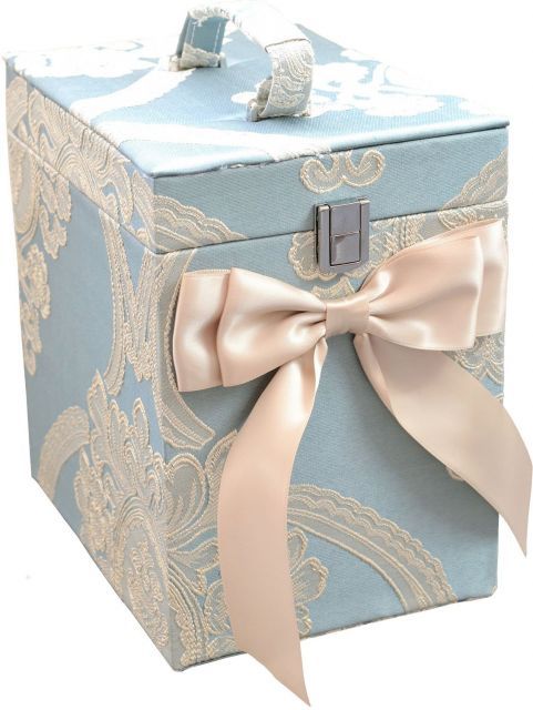 ロイアルアーデン コスメ ボックス アクアフラワー オペラブルー ×26 cm 76165