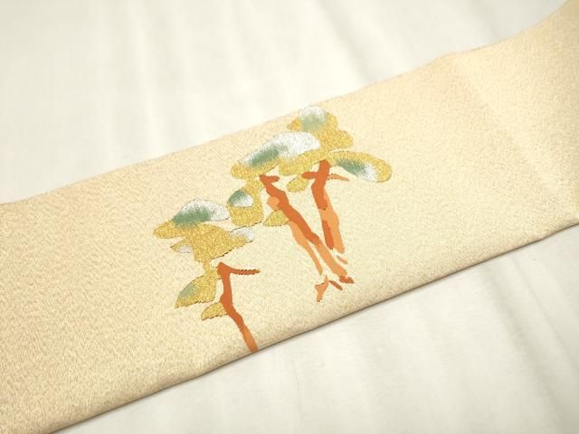 平和屋着物●爪掻き本綴れ つけ帯