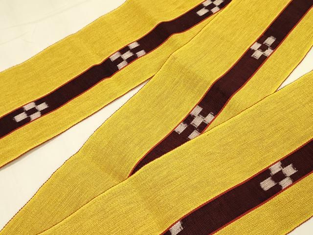  平和屋着物 県伝統 八重山ミンサー 手織り 半幅帯 綿 op 半巾 半幅 小袋帯 帯