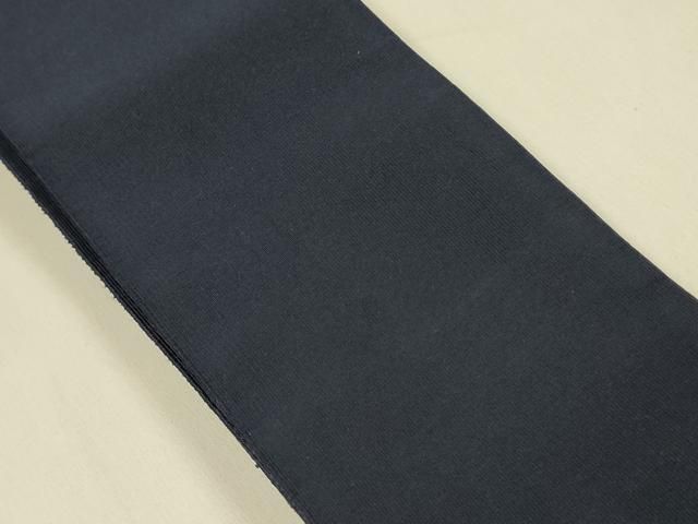 平和屋着物 男性 爪掻き本綴れ 角帯 濃藍色 正絹 op