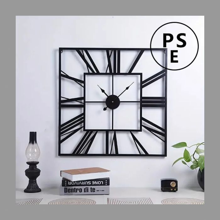 壁掛け時計 四角形 アナログ時計 おしゃれ かわいい かっこいい ローマ