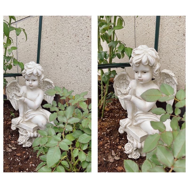 天使 エンジェル ガーデンオーナメント 置物 オブジェ 庭 ヨーロピアン