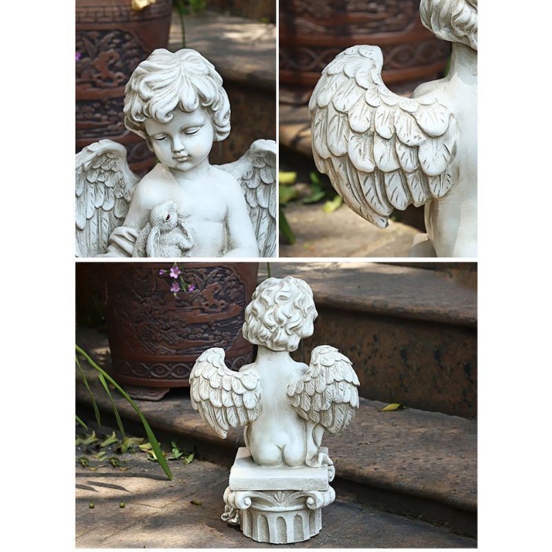 天使 エンジェル ガーデンオーナメント 置物 オブジェ 庭 ヨーロピアン