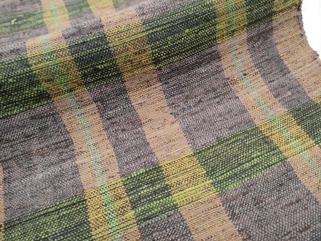  平和屋着物 つけ帯 紬地 格子柄 正絹 hy 付け帯 作り帯 帯