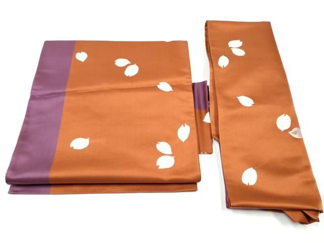 平和屋着物○世界的人形師 辻村寿三郎 ジュサブロー つけ帯 舞花びら