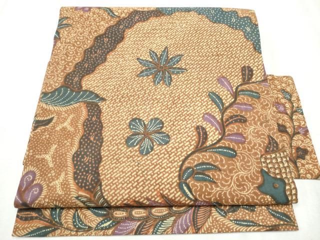 平和屋着物●つけ帯 更紗花文 綿 hy