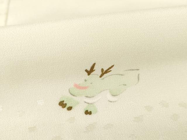  平和屋着物 長襦袢 無双仕立て 手描き 玩具文 金彩 広衿仕立て 正絹 ck 長襦袢 長襦袢 半襦袢