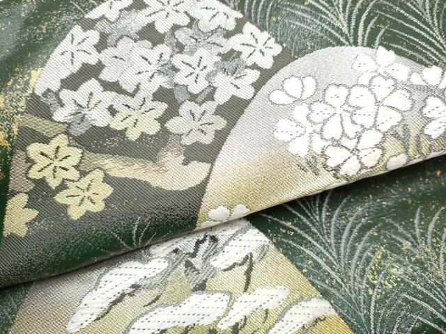 平和屋着物○ワンタッチつけ帯 唐織 光輪吉野遠山 金銀糸 引箔 やまと